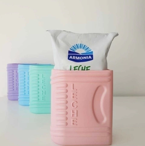 porta sachet colores pasteles