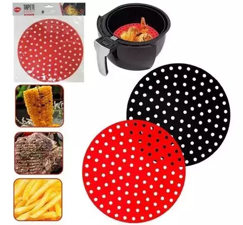 Protector para air fryer (freidora de aire) de silicona 23cm
