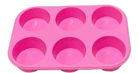 Muffinera de silicona 6 hoyos