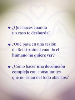 Ciclo de práctica en Reiki Animal - OCTUBRE - comprar online