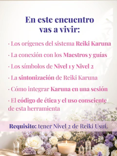 Reiki Karuna - Agosto 2026 - Academia Almas Reiki