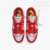 Tênis Nike Off-White x Dunk Low 'University Red' on internet