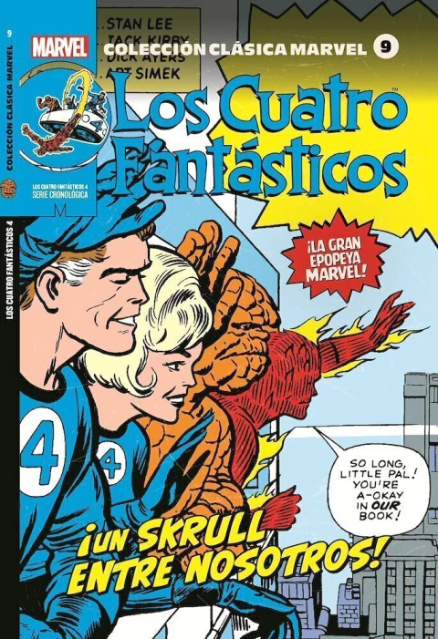 Colección Clásica Marvel Vol 09 Los Cuatro Fantásticos 4: ¡Un Skrull entre nosotros! - comprar online