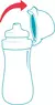 Imagen de BOTELLA PLÁSTICA KIDS MAPED PICNIK 430 ML