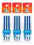 3 REPUESTO EZCO BOLIGRAFO ROLLER BORRABLE POR FRICCION VIZION AZUL 0.7MM