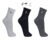 Kit Com 3 Pares De Meias Lupo Sport Cano Médio Algodão Masculina