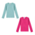 Blusa Feminina Infantil Manga Longa Canelada Malwee