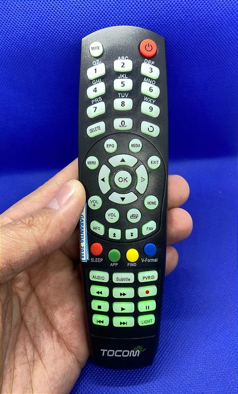 Controle Remoto 100% Original com Led para Receptor TOCOM iNET 4K / Tocomsat Inet 4K
