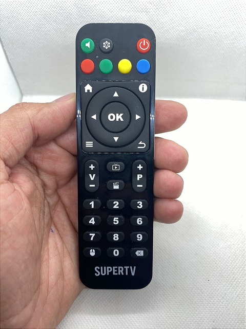 Controle Remoto 100% Original Para TV Box Supertv Black X / Red Edition / Blue X / White X