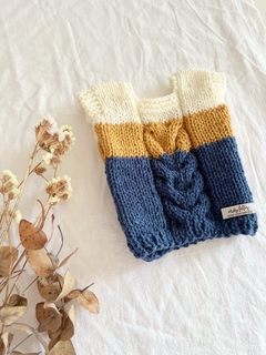 Chaleco Tejido Navy - comprar online