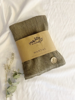 Manta Micro panal chocolate - comprar online