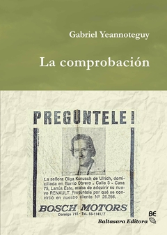 La comprobación, Gabriel Yeannoteguy