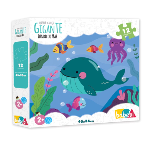 Quebra-cabeça gigante fundo do mar - comprar online