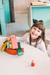 Brinquedo educativo Arco-Íris em madeira maciça - Amor de Mel Brinquedos