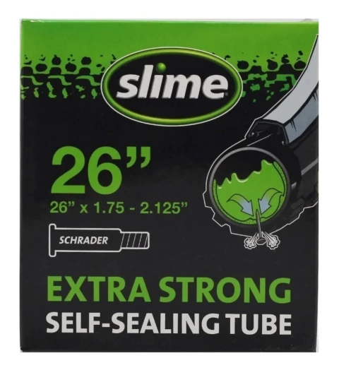 Camara Slime 26 x 1.75 / 2.125 Autosellante Schrader/ Auto