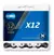 Cadena KMC X12 Velocidades 1/2" x 1/128" 126 Eslabones Master Link Negro Plata