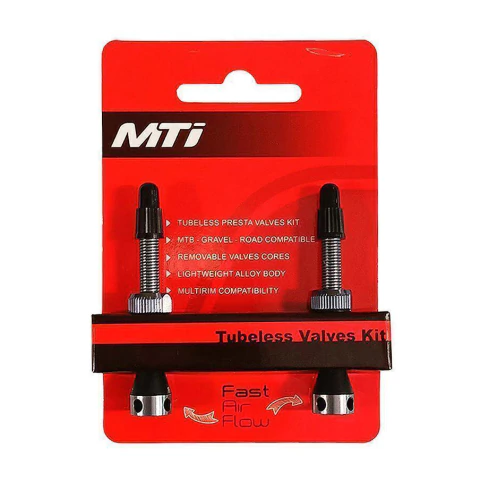 Válvulas Tubeless MTI Presta 48mm Aluminio - comprar online