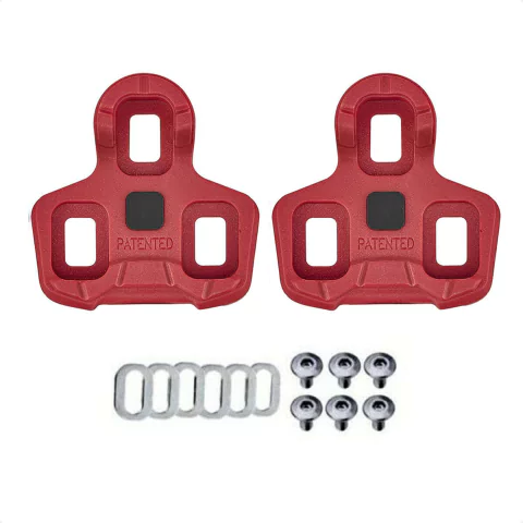 Calas - Trabas para Pedales de Ruta SCADA 9 Grados tipo Look Keo Color Rojo