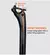 Imagen de Vela Portasilla Carbono Toseek TSP-C21 27,2mm X 400mm Offset 20mm
