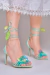 SANDÁLIA FLORENCE VERDE ÁGUA - FLOR - comprar online