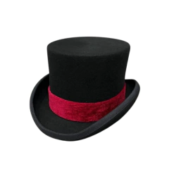 Cartola Exu Preta Baixa Fita Vermelha - comprar online