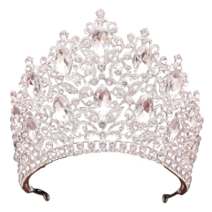 COROA RAINHA BRANCA LUXO