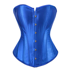 Corset Cetim Azul