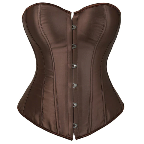 corset cetim MARROM