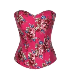 Corset Rosa Flores