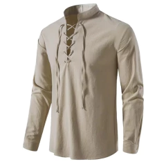 Camisa Cigana Kakhi Linho - comprar online