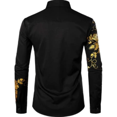 CAMISA CIGANA FLORES DOURADO na internet