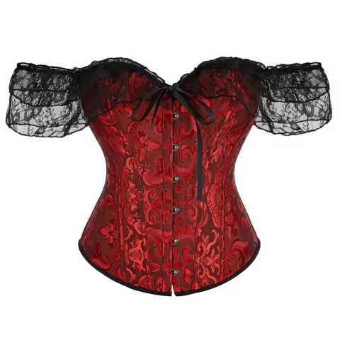 CORSET Preto /vermelho