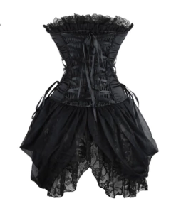 CORSELET MEDIEVAL PRETO - comprar online