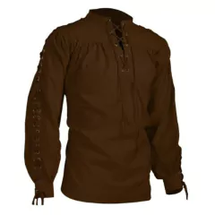 CAMISA CIGANA MARROM VINTAGE