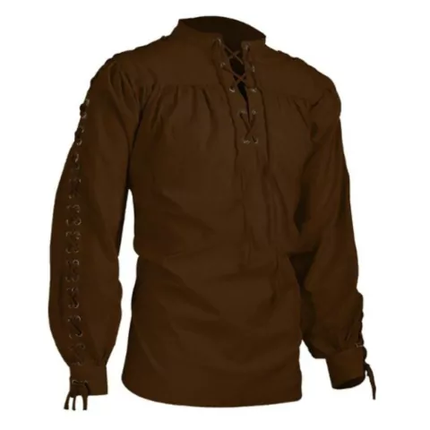 CAMISA CIGANA MARROM VINTAGE