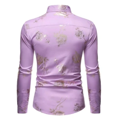 Camisa Cigana Masculina Lavanda - comprar online