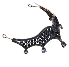 Coroa Negra Cristal - Atelier Cigana da Estrada