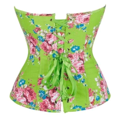 Corset Verde Limão Floral - loja online