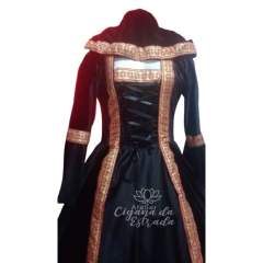 Vestido Pombagira Rosa Caveira - Atelier Cigana da Estrada