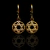 Par de brincos - Estrela de Davi - Banhados a ouro 18K - Garantia de 01 ano - comprar online