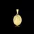 KIT - Corrente 3 por 1 Fígaro 1.5mm - Pingente Plaquinha Oval N. Sra. Detalhado 1,7x1,4cm - Banhado a ouro 18K - Garantia de 01 ano na internet