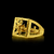 Anel Cruz vazado - Moeda antiga - Banhado a ouro 18K - Garantia eterna na cor - Valle ® | N.º 1 em joias banhadas a ouro 18K