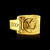 Anel Estrela de Davi com detalhes - Moeda antiga - Banhado a ouro 18K - Garantia eterna na cor - comprar online