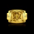Anel Estrela de Davi com detalhes - Moeda antiga - Banhado a ouro 18K - Garantia eterna na cor na internet