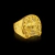 Anel Ferradura com Coroa - Moeda antiga - Banhado a ouro 18K - Garantia eterna na cor - comprar online