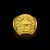 Anel Ferradura com Coroa - Moeda antiga - Banhado a ouro 18K - Garantia eterna na cor na internet