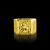 Anel São Jorge - Moeda antiga - Banhado a ouro 18K - Garantia eterna na cor - Valle ® | N.º 1 em joias banhadas a ouro 18K