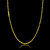 Corrente Cadeado Quina - Fecho canhão - 3mm - Banhado a ouro 18K - Garantia de 01 ano - comprar online