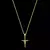 KIT - Corrente cadeado 1.5mm - Pingente Crucifixo Palito Jesus [P] 3x2cm - Banhado a ouro 18K - Garantia de 01 ano - comprar online
