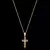 KIT - Corrente grumet 1.5mm - Pingente Crucifixo Detalhado Vazado 3x1,5cm - Banhado a ouro 18K - Garantia de 01 ano - comprar online